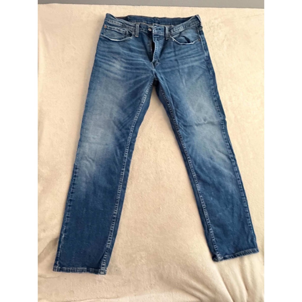 Levis Mens 34x30 Blue Jeans 511 Slim Fit Medium Wash Denim Pants